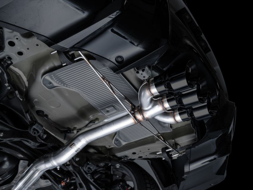 AWE Tuning 3020-53335 2024 Acura Integra Type S DE5 FWD Track Edition Exhaust w/ Triple Diamond Black Tips