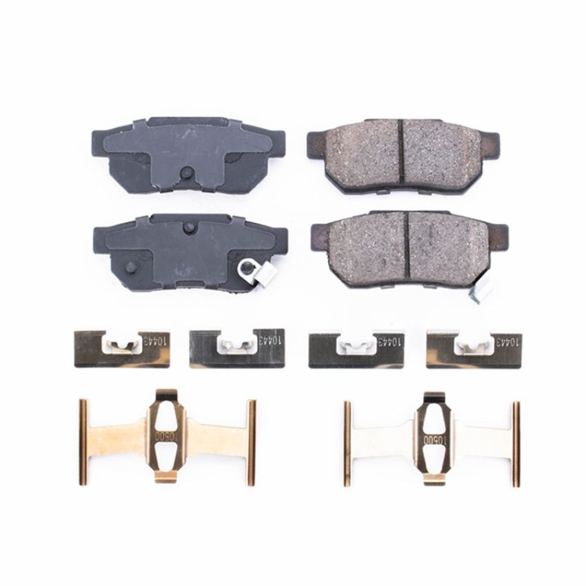 PowerStop 17-374 PowerStop - Z17 Low-Dust Ceramic Brake Pads with Hardware