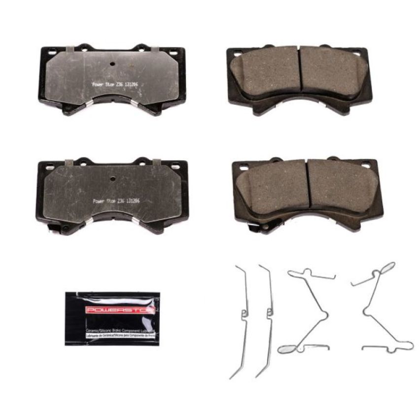 PowerStop Z36-1303 PowerStop - Z36 Truck and SUV Carbon-Fiber Ceramic Brake Pads with Hardware Kit