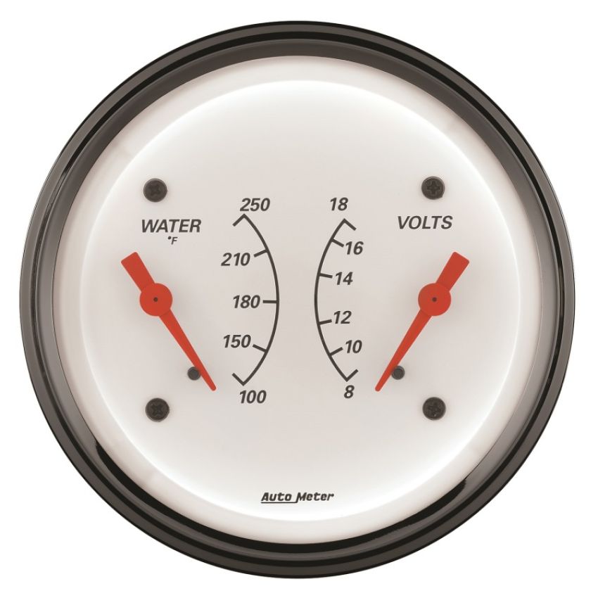 3-3/8 A/W Water Temp/ Voltmeter Gauge