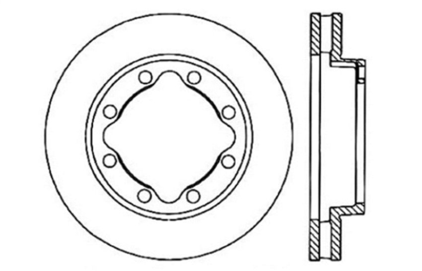 Stoptech 128.66026L Drilled Sport Brake Rotor
