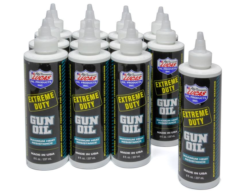 LUCAS OIL LUC10870-12 Extreme Duty Gun Oil Case 12 x 8 Ounce