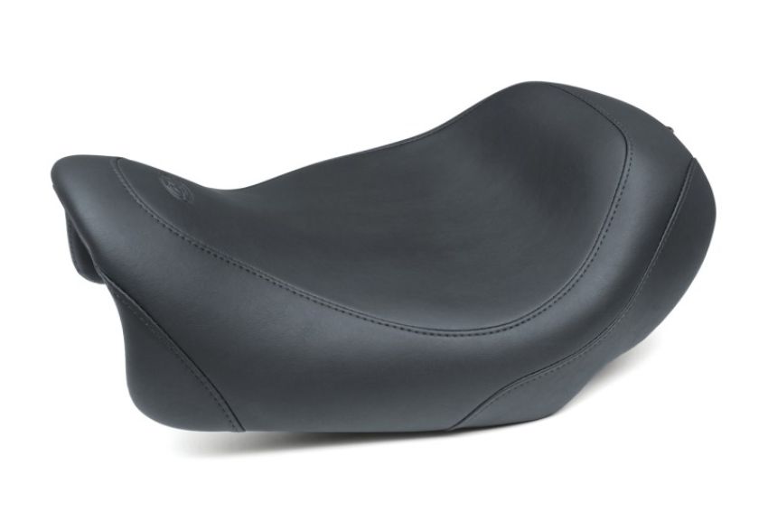 Mustang Motorcycle 75036 Mustang 14-17 Harley Fat Bob Wide Tripper Solo Seat - Black