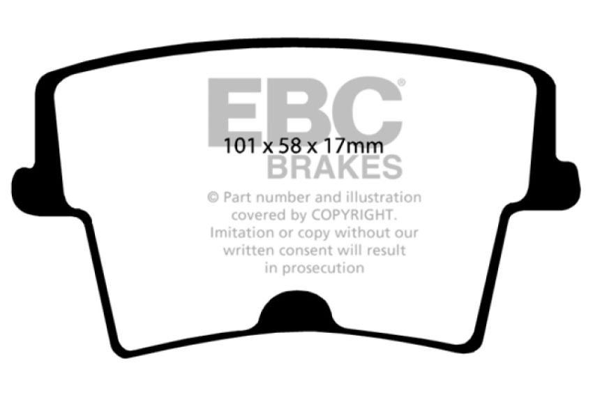EBC Brakes DP31722C Redstuff Ceramic Low Dust Brake Pads