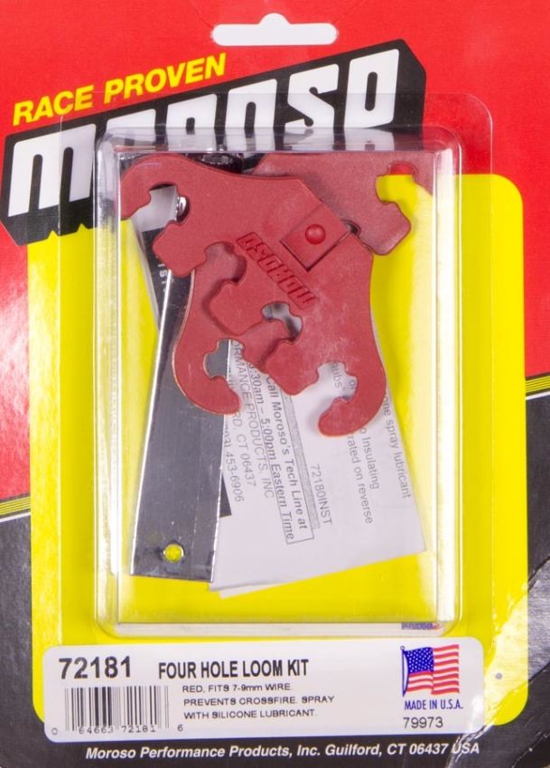 MOROSO MOR72181 Four Hole Wire Looms Red