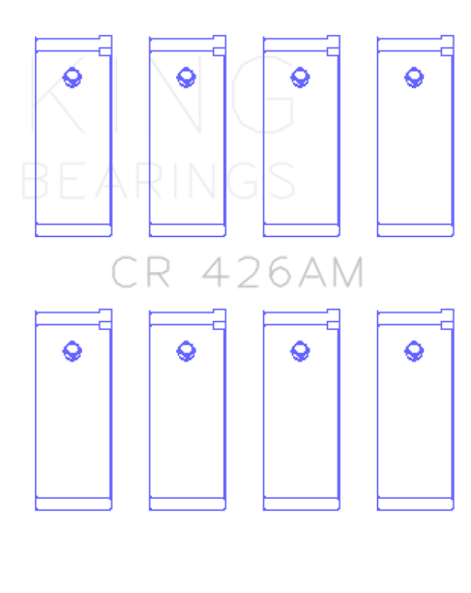King Engine Bearings CR426AM1.0 Datsun E13/E15/(Size +1.0mm) Connecting Rod Bearing Set