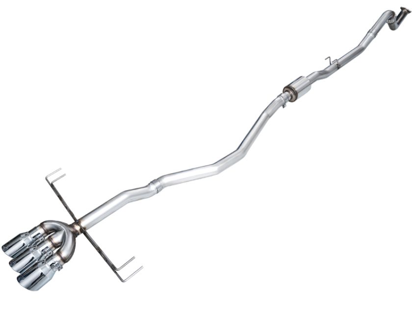 AWE Tuning 3020-52335 2024 Acura Integra Type S DE5 FWD Track Edition Exhaust w/ Triple Chrome Silver Tips
