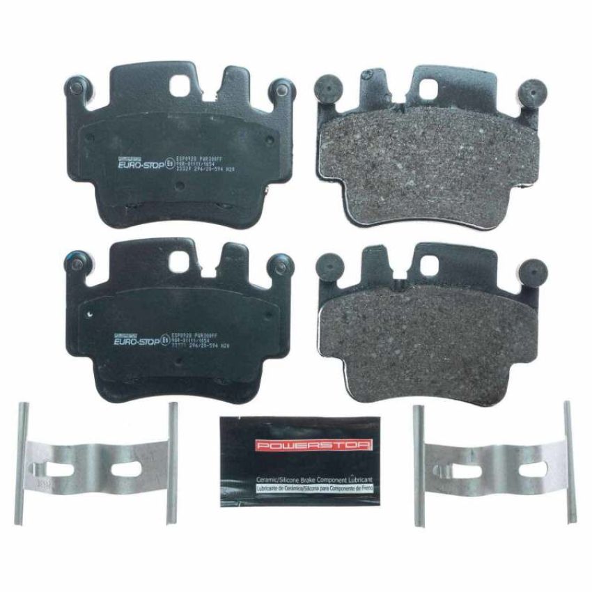 PowerStop ESP0928 EuroStop ECE-R90 Certified Brake Pad Set