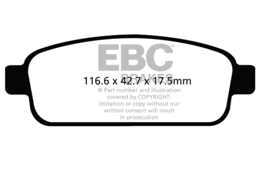 EBC Brakes DP32066C Redstuff Ceramic Low Dust Brake Pads