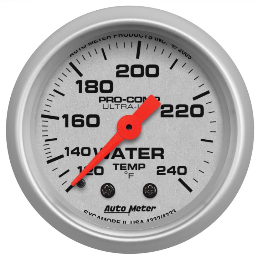 AUTOMETER ATM4333 2-1/16in U/L Water Temp Gauge 120-240