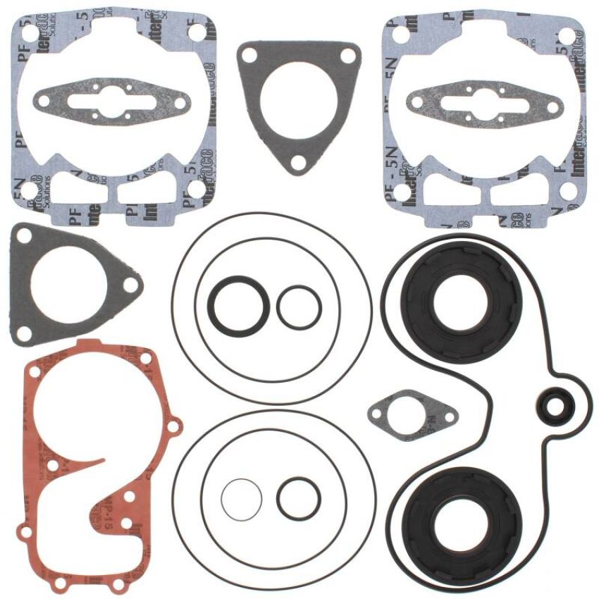 Vertex Pistons 711291 Vertex Gaskets 2006 Polaris 600 HO Fusion F/O Complete Gasket Kit w/ Oil Seals