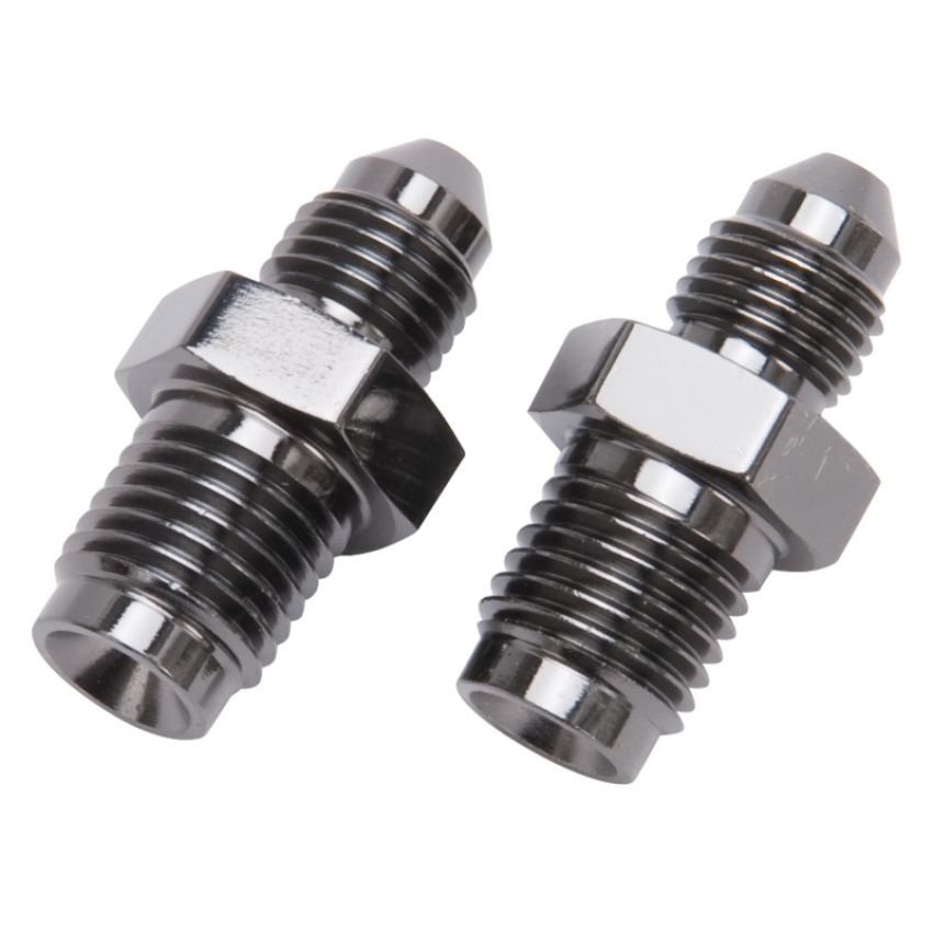 Russell 641323 Performance -3 AN SAE Adapter Fitting (2 pcs.) (Black)