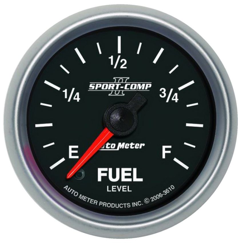 AutoMeter 3610 GAUGE, FUEL LEVEL, 2 1/16