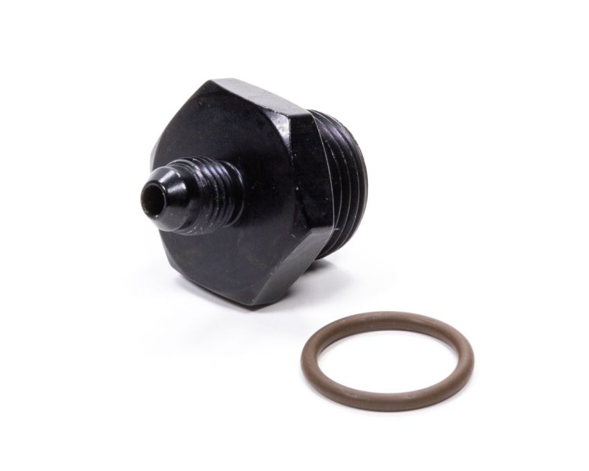FRAGOLA FRG495112-BL #4 x 7/8-14 (#10) Radius O-Ring Fitting Black