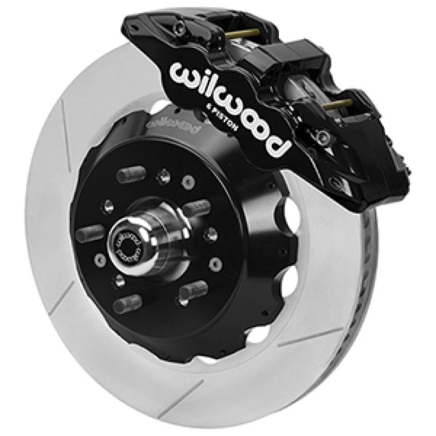 Wilwood 140-17149 Forged 6 Piston Superlite Caliper, GT 72 Vane Vented Spec37 Slotted Rotor - 14.00x1.25
