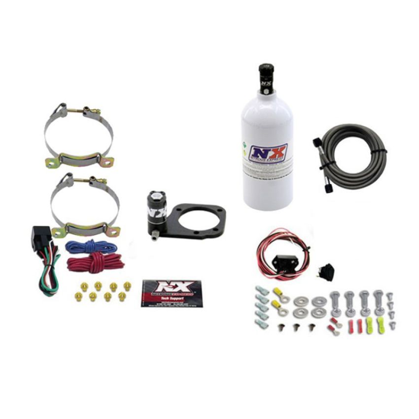 Nitrous Express 62110-2.5P DRY NITROUS PLATE SYSTEM FOR 2001-UP HARLEY SOFT-TAIL W/ 2.5LB BOTTLE