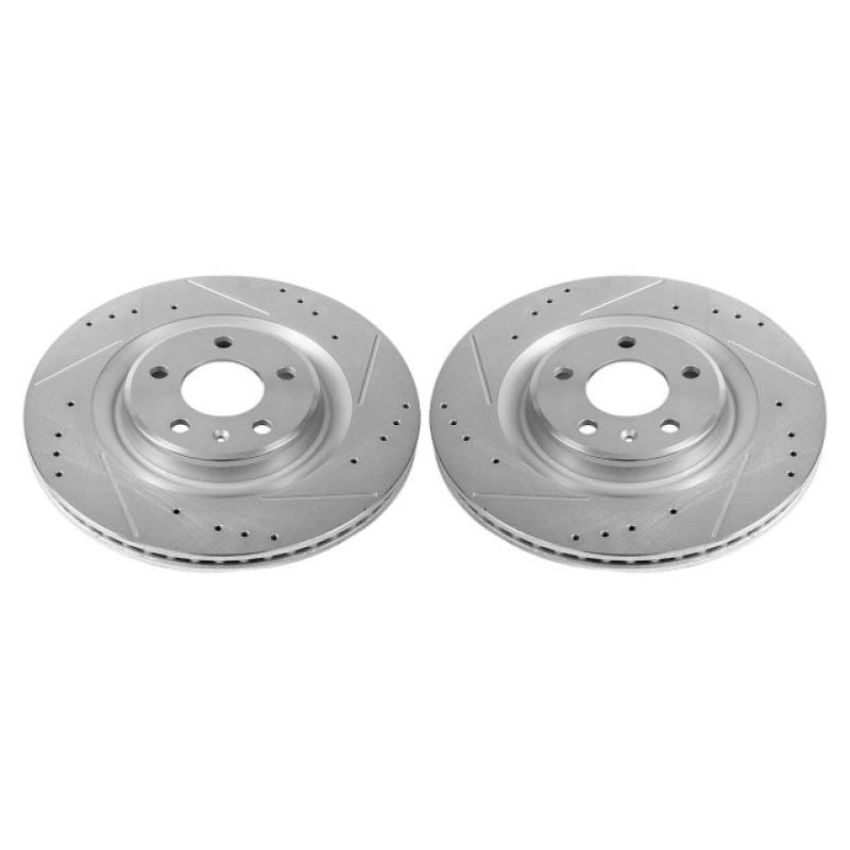 PowerStop EBR1209XPR PowerStop Evolution Performance Drilled, Slotted & Plated Brake Rotor Pair