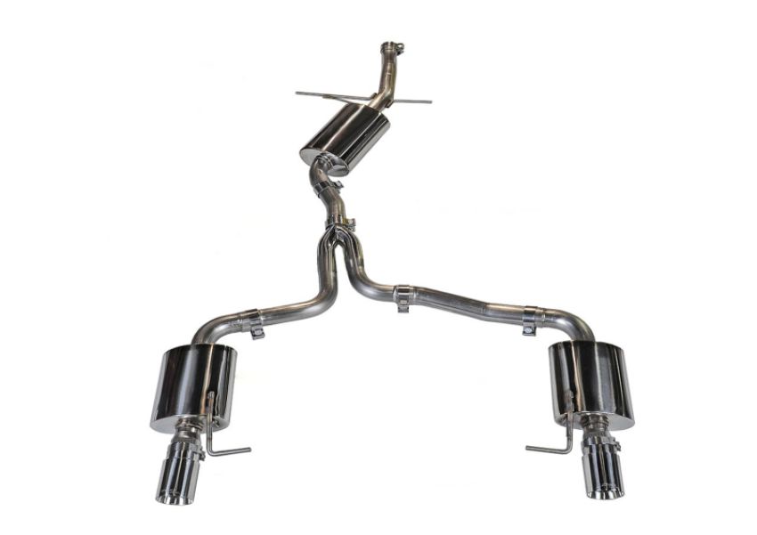 AWE Tuning 3015-32016 Audi B8.5 All Road Touring Edition Exhaust - Dual Outlet Polished Silver Tips