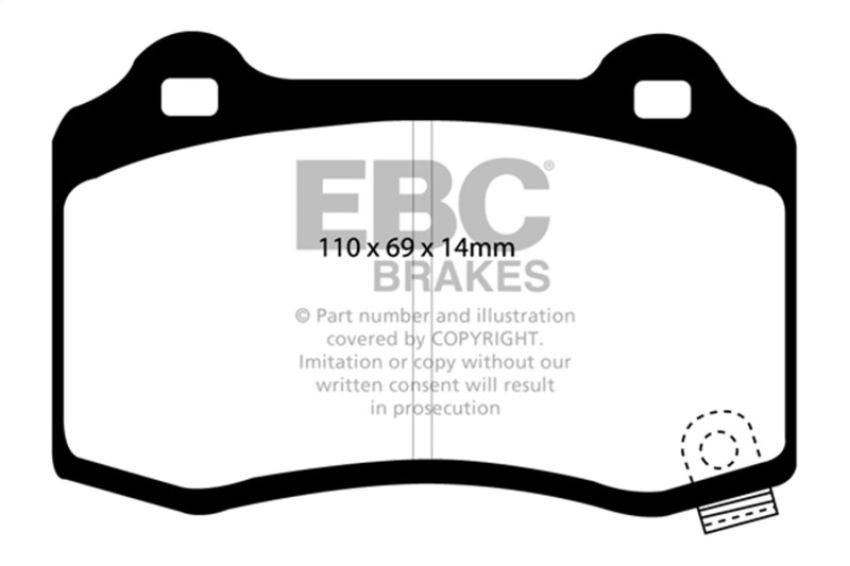 EBC Brakes DP51788NDX Bluestuff NDX Full Race Brake Pads
