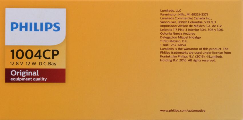 Philips 1004CP Philips Standard Miniature 1004 Pack of 10