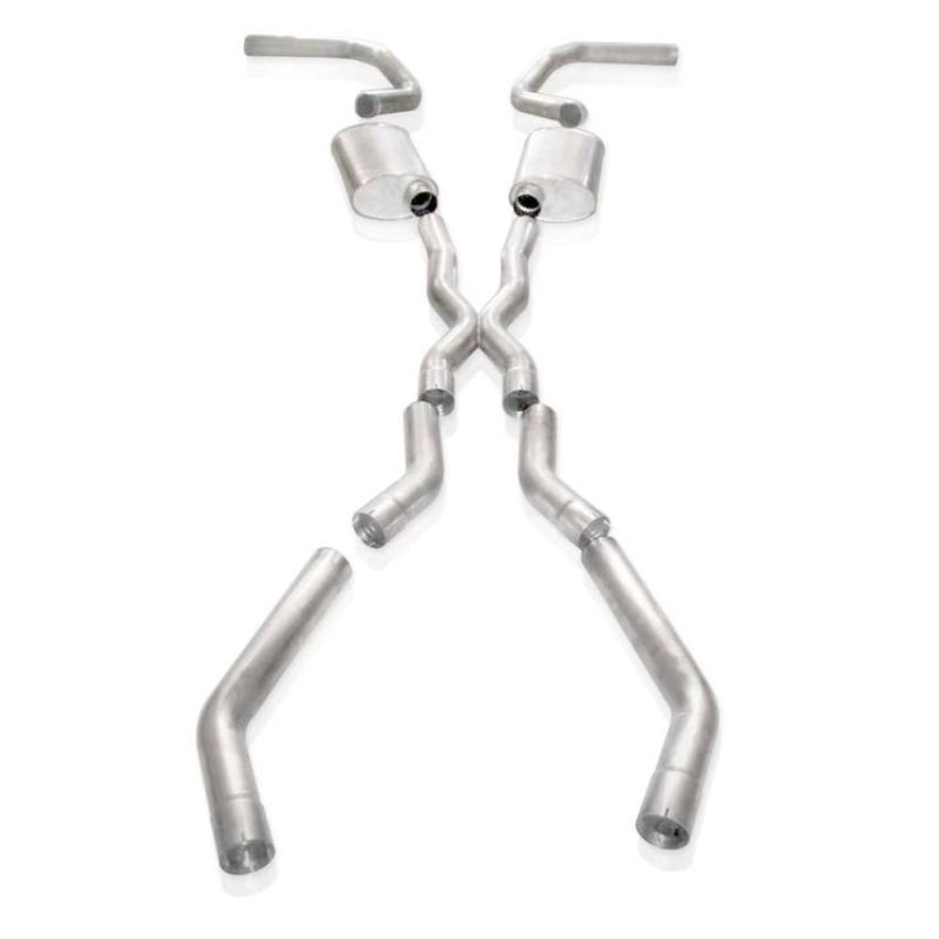 Stainless Works CA679LSD Chevy Camaro 1967-69 Exhaust 3in Stainless with X-Pipe