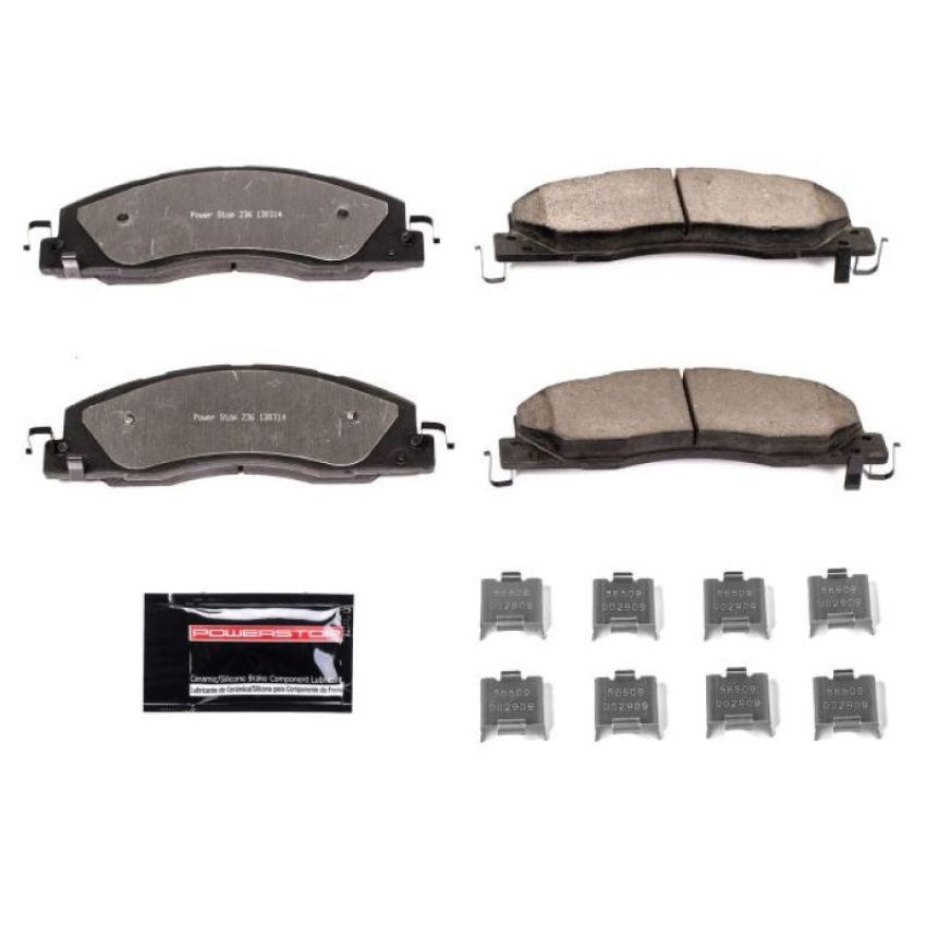 PowerStop Z36-1399 PowerStop - Z36 Truck and SUV Carbon-Fiber Ceramic Brake Pads with Hardware Kit