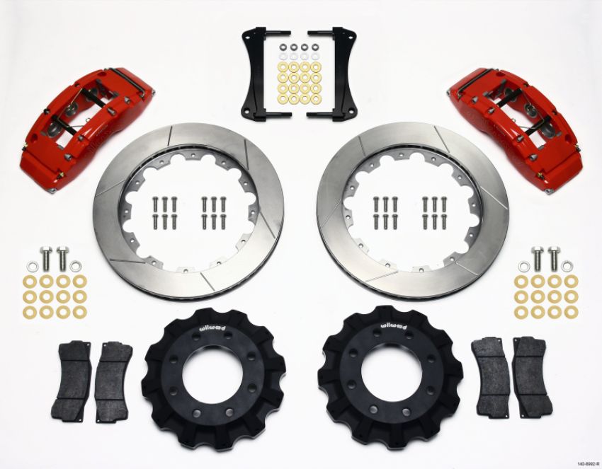 Wilwood 140-8992-R TC6R Front Kit 16.00in Red 1999-2014 GM Truck/SUV 1500