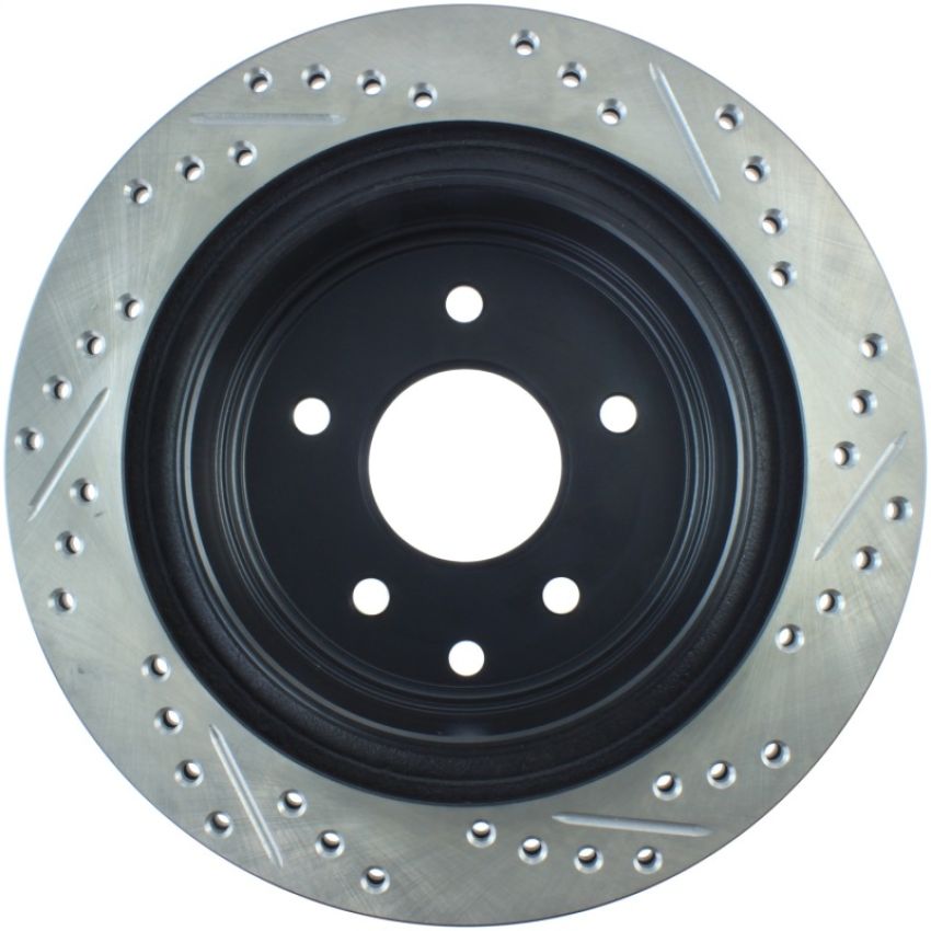 Stoptech 127.42077R 03-05 350Z / 03-04 G35 / 03-05 G35X SportStop Slotted & Drilled Rear Right Rotor