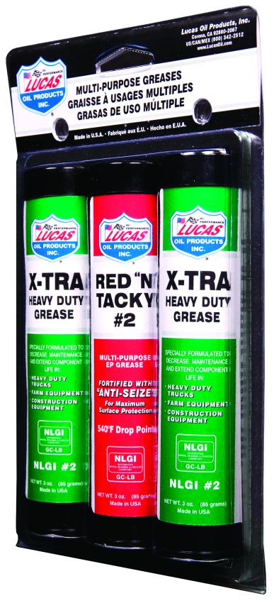 Lucas Oil Products 10315 3oz.Grease Combo Pack (2) X-tra HD, (1) Red N Tacky