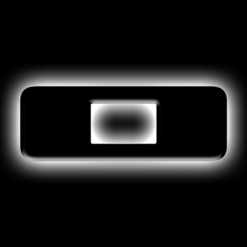 Oracle Lighting 3141-O-001 Universal Illuminated LED Letter Badges - Matte Black Surface Finish - O