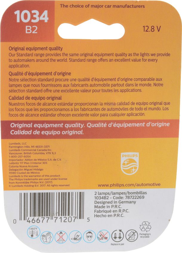 Philips 1034B2 Philips Standard Miniature 1034