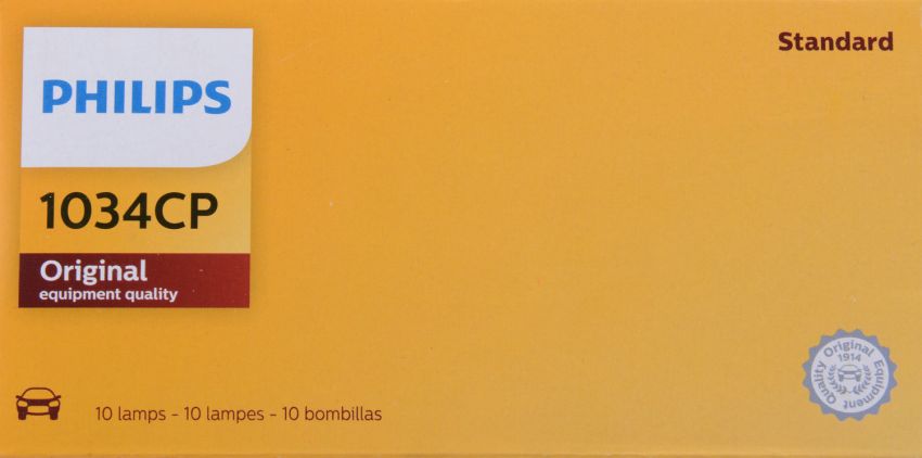 Philips 1034CP Philips Standard Miniature 1034 Pack of 10