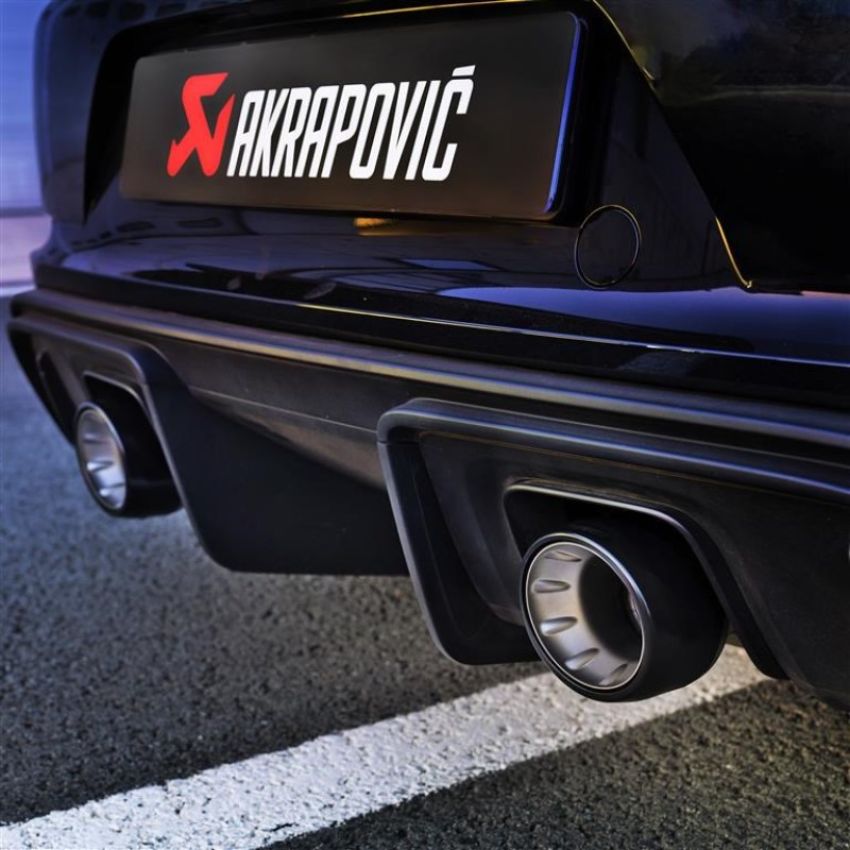 Akrapovic TP-T/S/28 Tail pipe set (Titanium) - Black