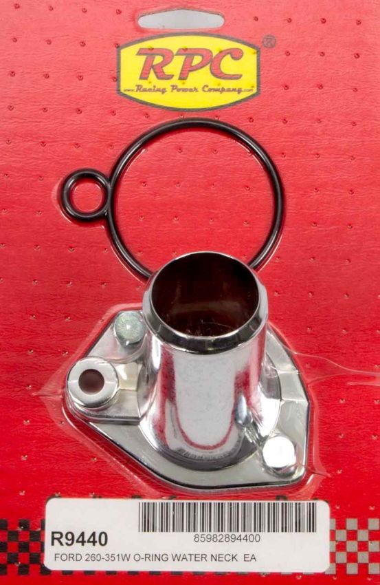RACING POWER CO-PACKAGED RPCR9440 65-75 SBF Steel Water Neck Chrome