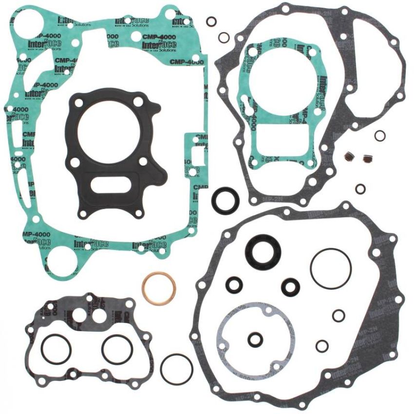 Vertex Pistons 811905 Vertex Gaskets 02-14 Honda TRX250TE Recon Complete Gasket Kit w/ Oil Seals