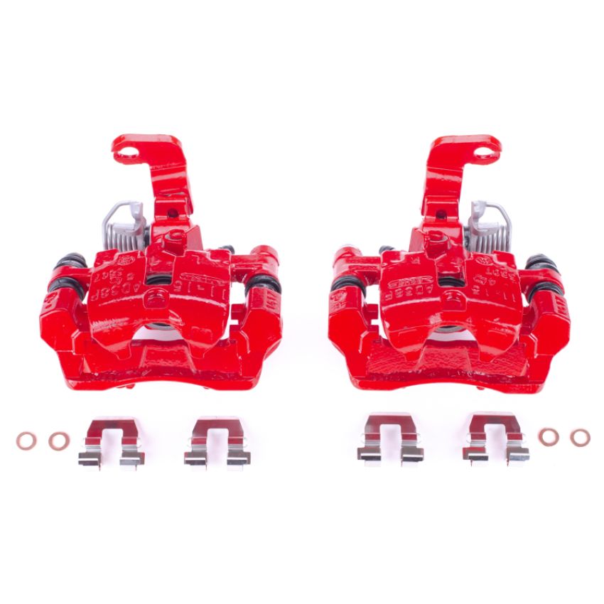 PowerStop S4718B Red Powder Coated Calipers