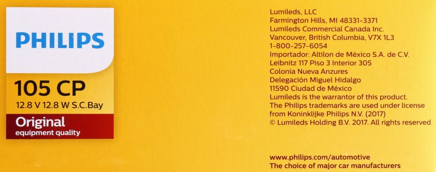 Philips 105CP Philips Standard Miniature 105 Pack of 10