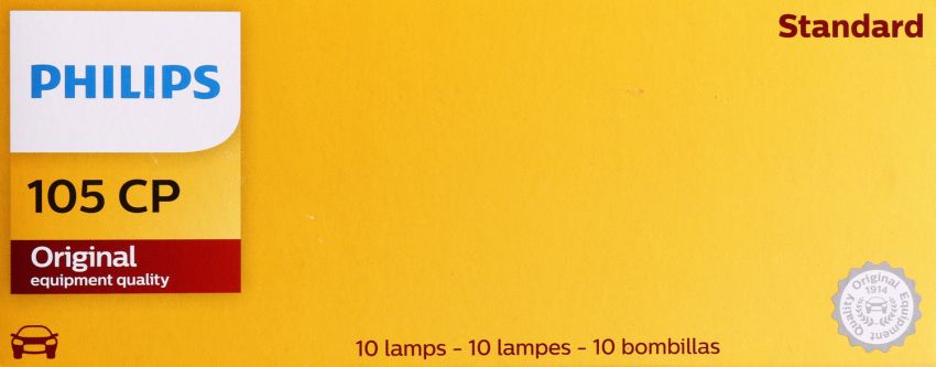 Philips 105CP Philips Standard Miniature 105 Pack of 10