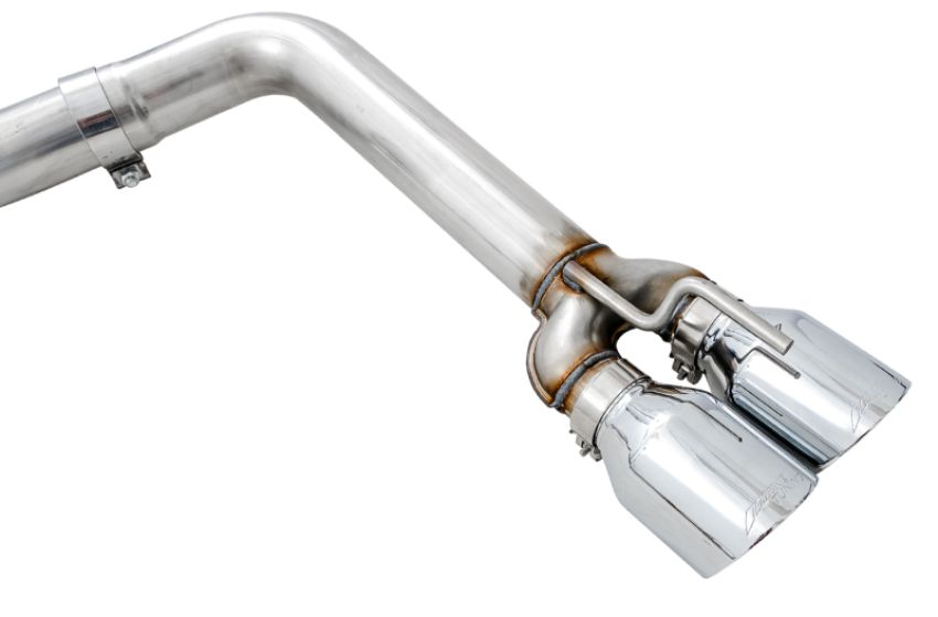 AWE Tuning 3015-42144 2017+ Dodge Challenger 5.7L Track Edition Exhaust - Chrome Silver Quad Tips