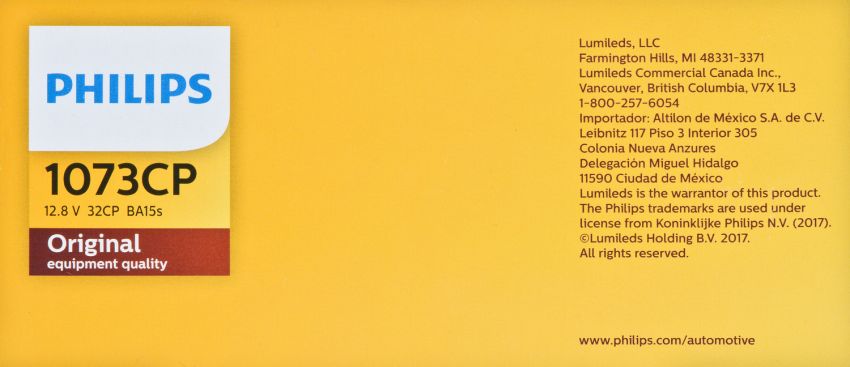 Philips 1073CP Philips Standard Miniature 1073 Pack of 10