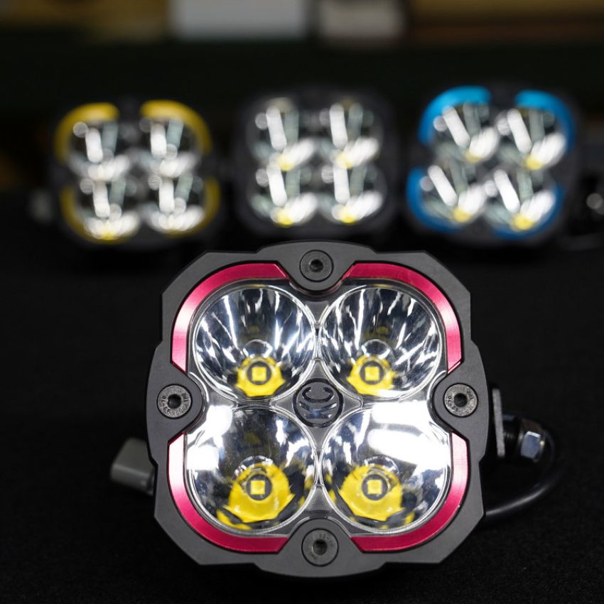 KC HiLiTES 30571 KC Bezel Ring KC FLEX ERA 4 Red 1PC