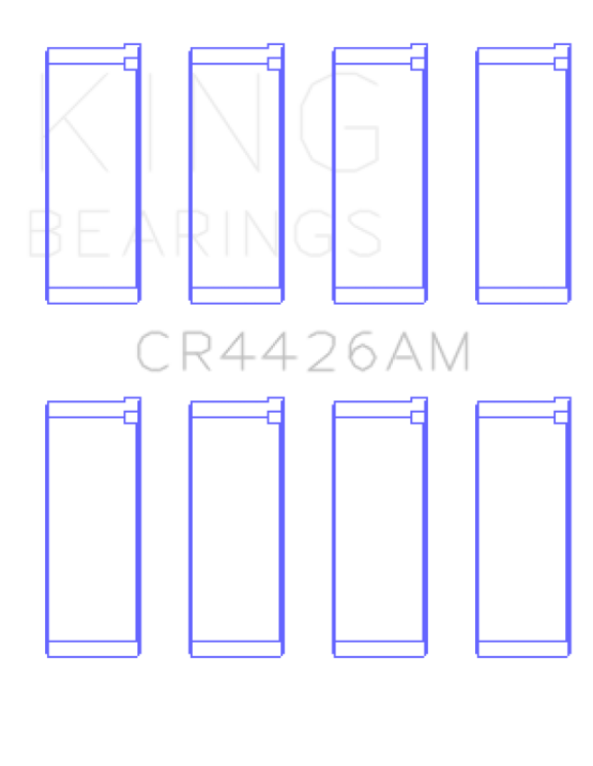 King Engine Bearings CR4426AM0.25 Renault R12 (Size +0.25mm) Connecting Rod Bearing Set