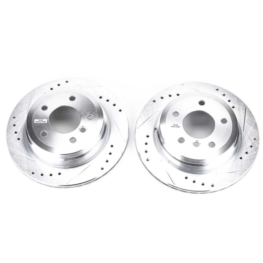 PowerStop EBR1019XPR PowerStop Evolution Performance Drilled, Slotted & Plated Brake Rotor Pair