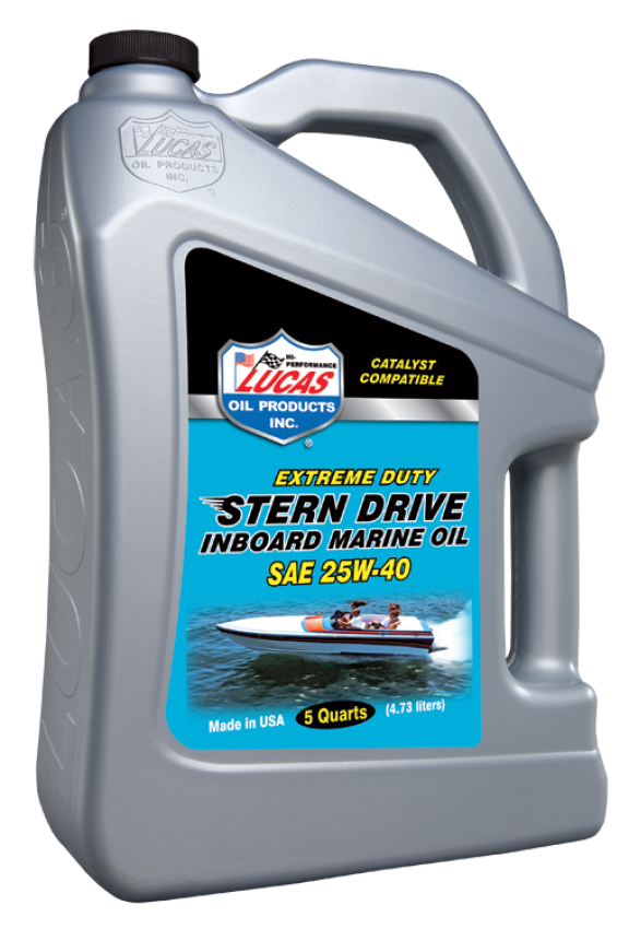 Lucas Oil Products 10814 Stern Drive Inboard Engine Oil SAE 25W-40