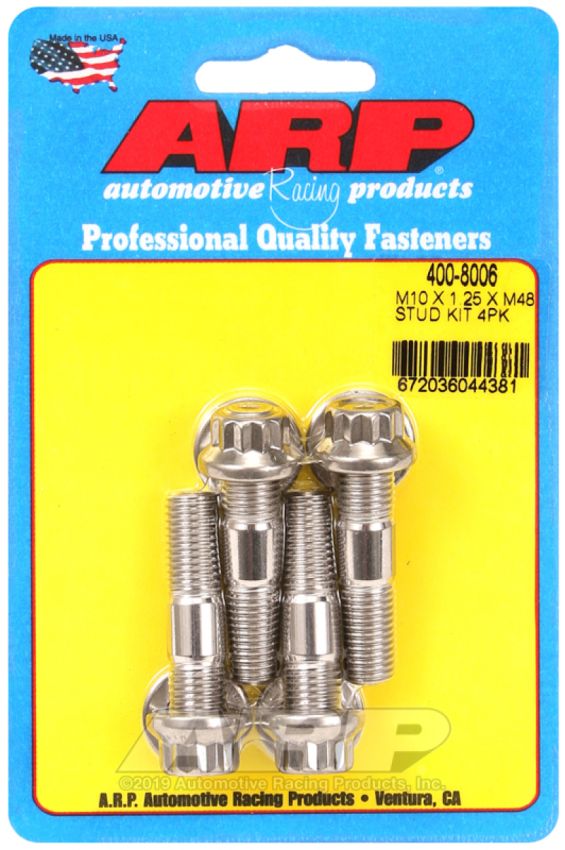 ARP ARP400-8006 Stud Kit - Broached 4pk 10mm x 1.25 x 48mm