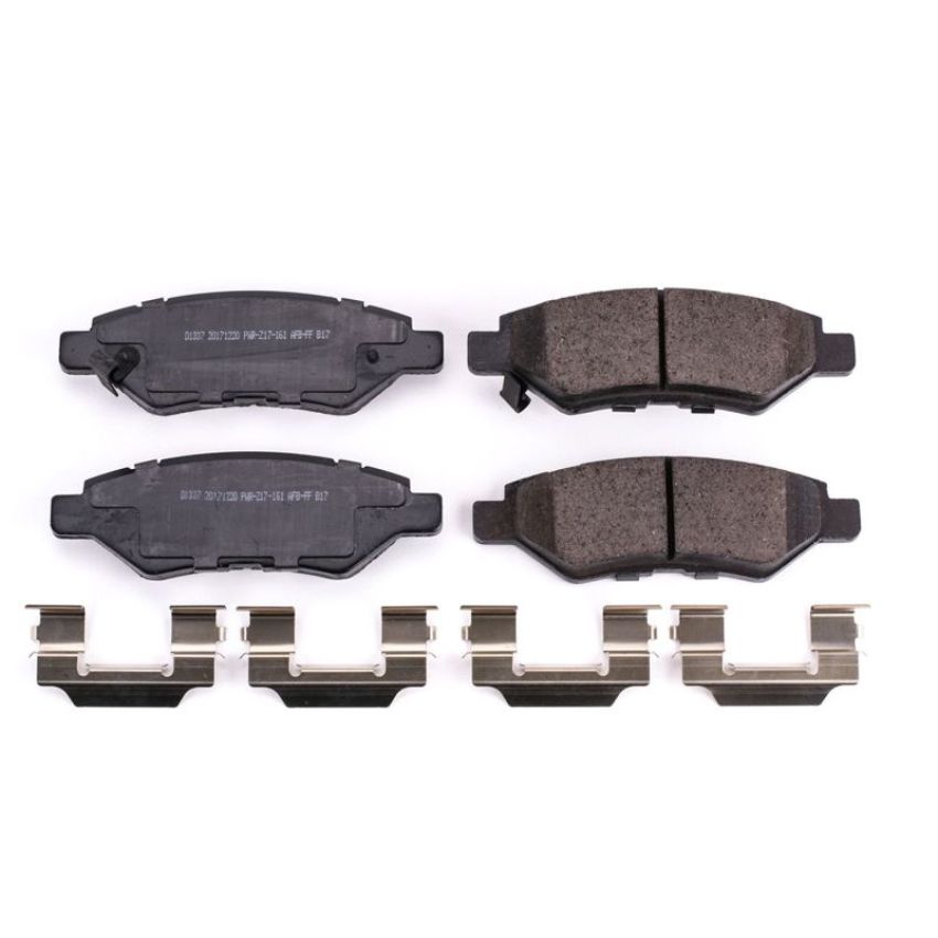 PowerStop 17-1337 PowerStop - Z17 Low-Dust Ceramic Brake Pads with Hardware