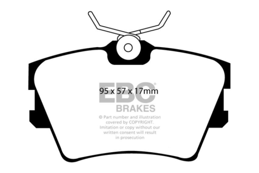 EBC Brakes DP61102 6000 Series Greenstuff Truck/SUV Brakes Disc Pads