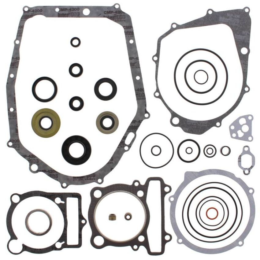 Vertex Pistons 811813 Vertex Gaskets 04-13 Yamaha YFM350 Raptor Complete Gasket Kit w/ Oil Seals