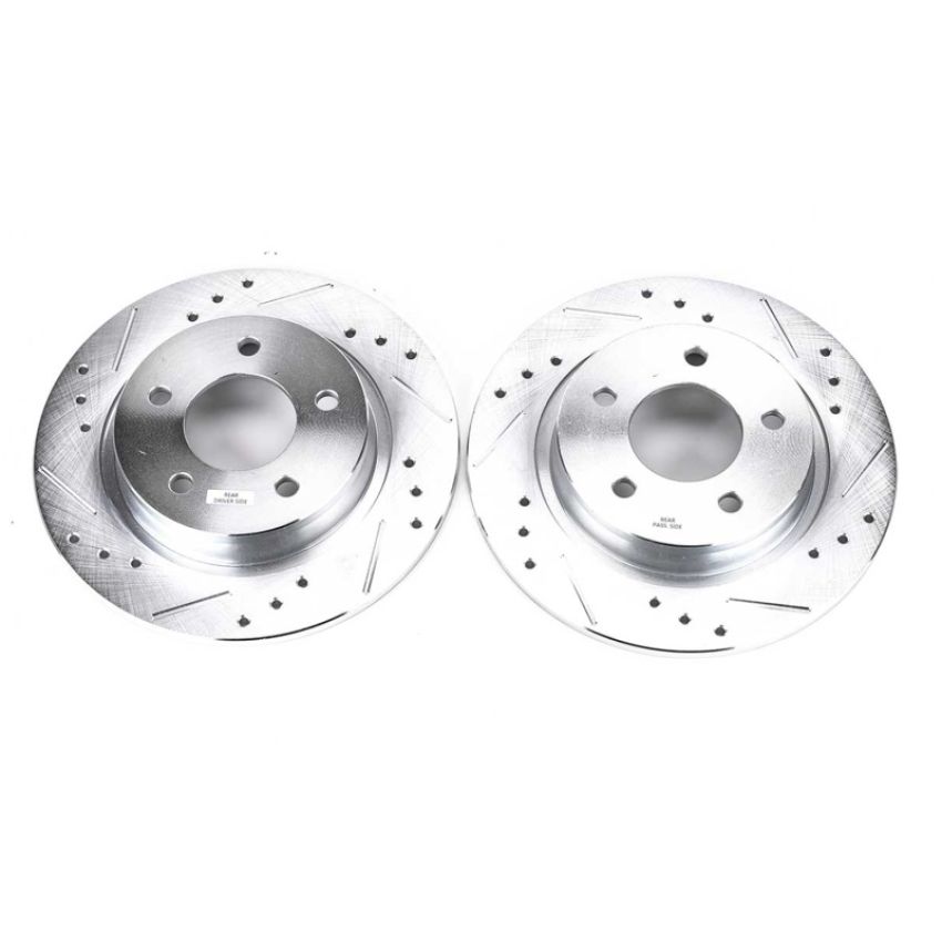 PowerStop JBR1116XPR PowerStop Evolution Performance Drilled, Slotted & Plated Brake Rotor Pair