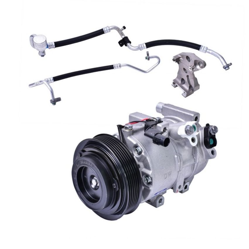 MANDO 10A1073 New OE AC Compressor w/ Clutch & Pre-filled Oil, Direct Replacement
